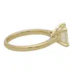 Contemporary Round Brilliant Cut Diamond Solitaire Ring