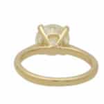 Contemporary Round Brilliant Cut Diamond Solitaire Ring