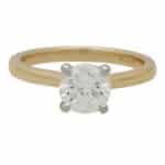 Certified Round Brilliant Cut Diamond Solitaire Ring