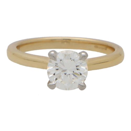 Certified Round Brilliant Cut Diamond Solitaire Ring