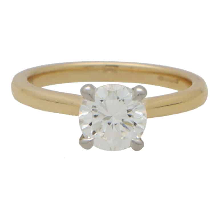 Certified Round Brilliant Cut Diamond Solitaire Ring