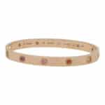 Vintage Cartier Multi Gem Love Bangle, Size 18