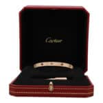 Vintage Cartier Multi Gem Love Bangle, Size 18