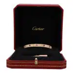 Vintage Cartier Multi Gem Love Bangle, Size 18