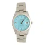 Vintage 1978 Custom Blue Dial Rolex Oyster Date Watch