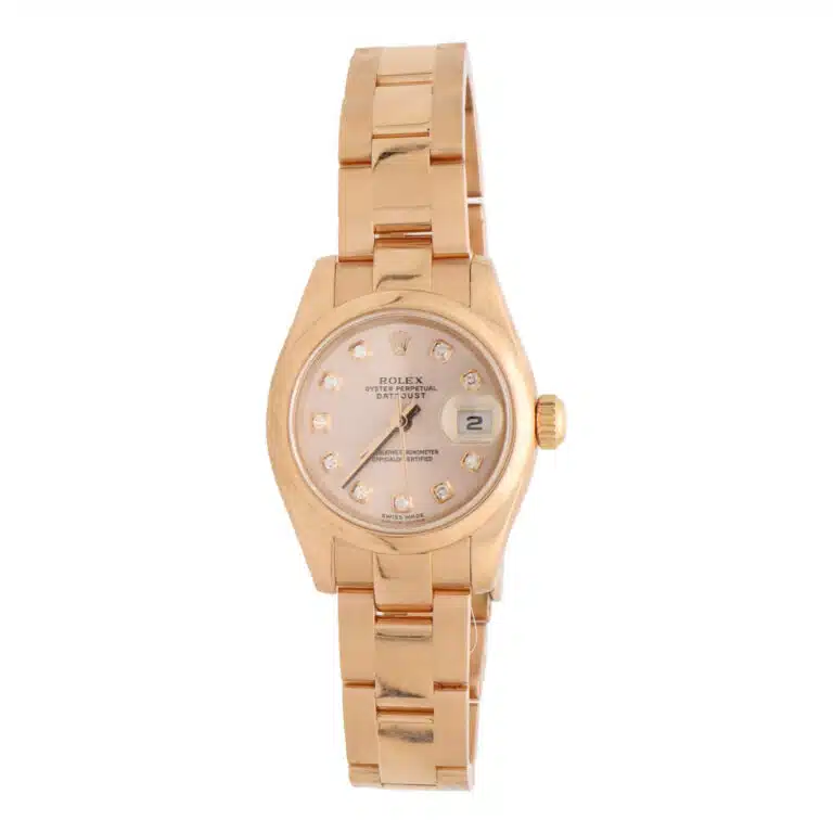 Vintage 2002 Rose Gold and Diamond Automatic Rolex Watch