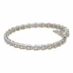 Vintage Bvlgari Diamond Serpenti Bangle in White Gold