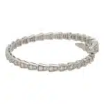 Vintage Bvlgari Diamond Serpenti Bangle in White Gold