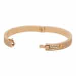 Vintage Cartier Diamond Paved Love Bangle in Rose Gold 2021