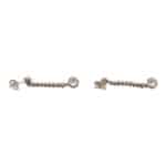 Art Deco Old Cut Diamond Drop Earrings