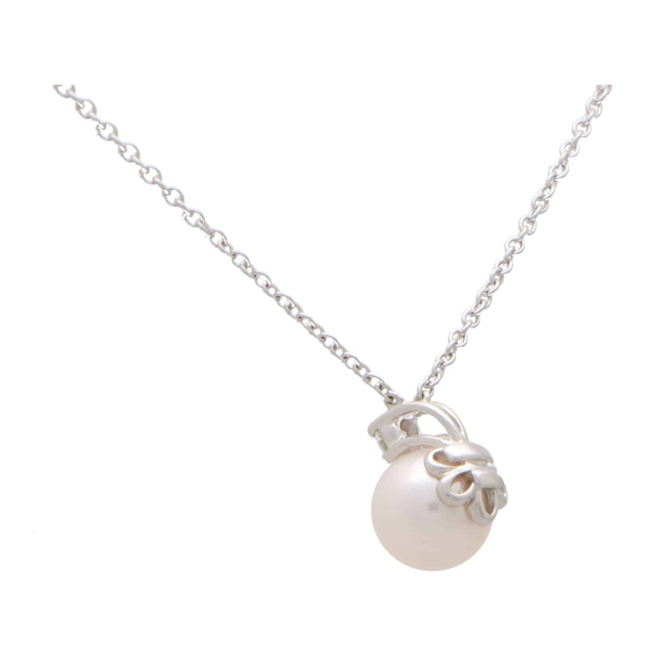 Vintage Tiffany & Co. Signature Pearl and Diamond Necklace