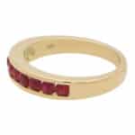 Ruby Half Eternity Ring