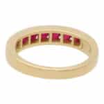 Ruby Half Eternity Ring