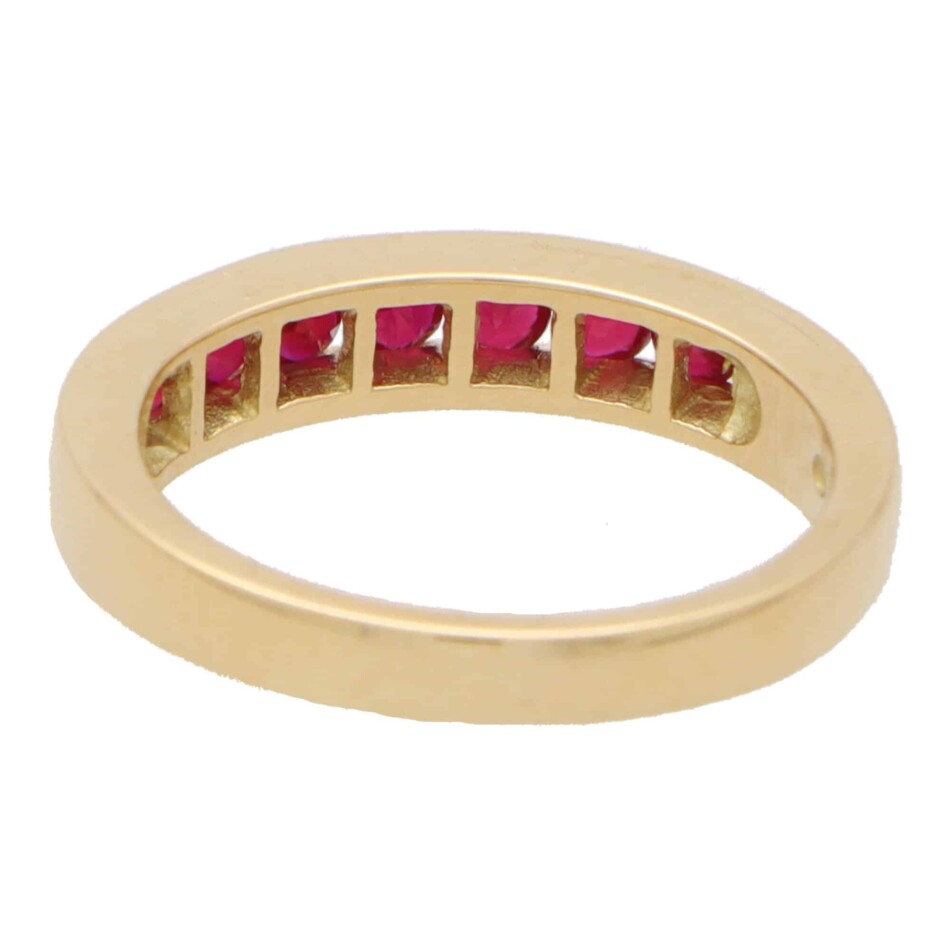 Ruby Half Eternity Ring
