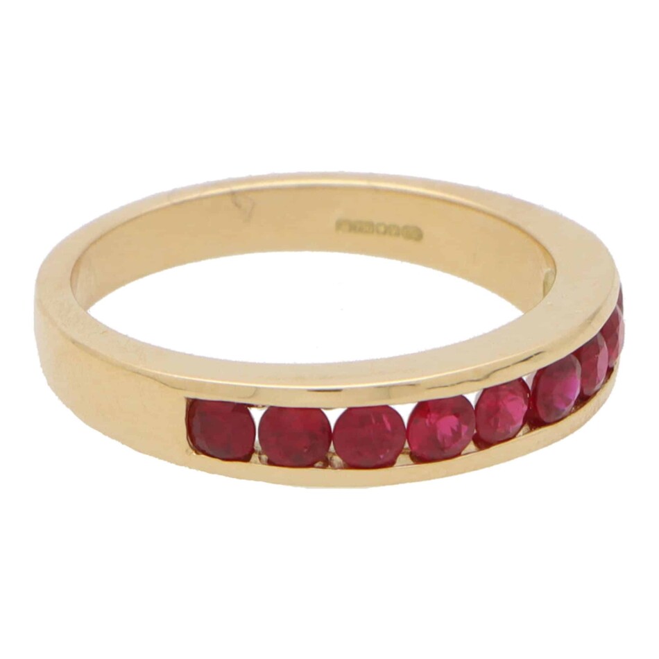 Ruby Half Eternity Ring