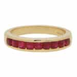 Ruby Half Eternity Ring