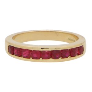 Ruby Half Eternity Ring