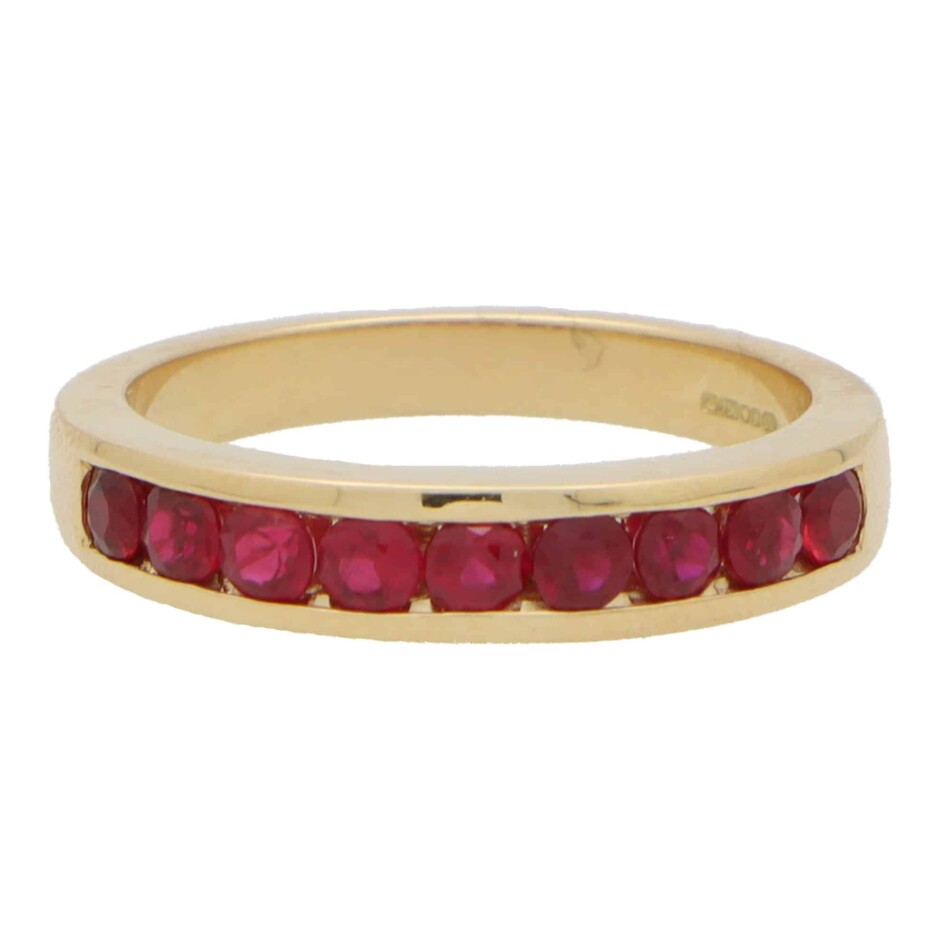 Ruby Half Eternity Ring