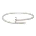 Vintage Cartier Juste Un Clou Bangle, Size 18, White Gold