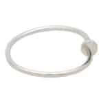 Vintage Cartier Juste Un Clou Bangle, Size 18, White Gold