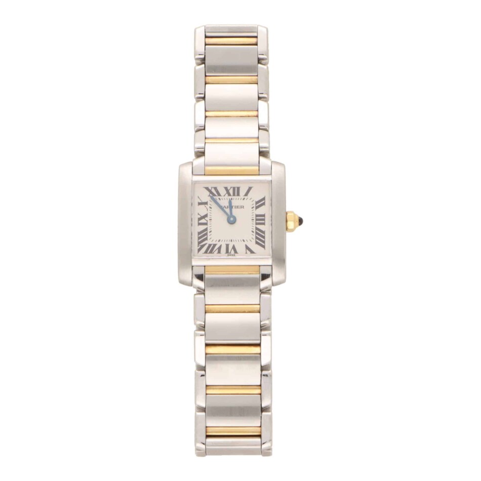 Vintage Cartier Yellow Gold and Steel Tank Francaise Watch
