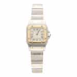 Vintage Cartier Sanots Galbee 24mm Steel and Gold Watch