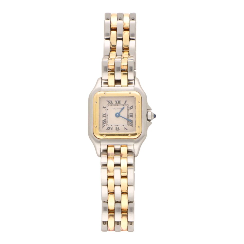 Vintage Cartier Panthere 22mm Gold and Steel Watch