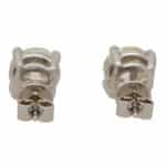 Vintage 4.93ct Old European Cut Diamond Solitaire Stud Earrings