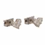 Diamond Heart Stud Earrings