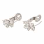 Vintage Harry Winston Diamond Cluster Earrings