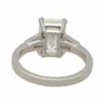 GIA Certified Emerald Cut Diamond Ring