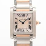 Vintage Cartier Tank Francaise Rose Gold & Mother of Pearl Watch
