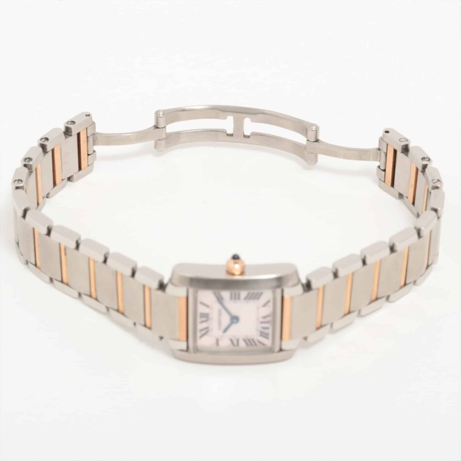Vintage Cartier Tank Francaise Rose Gold & Mother of Pearl Watch