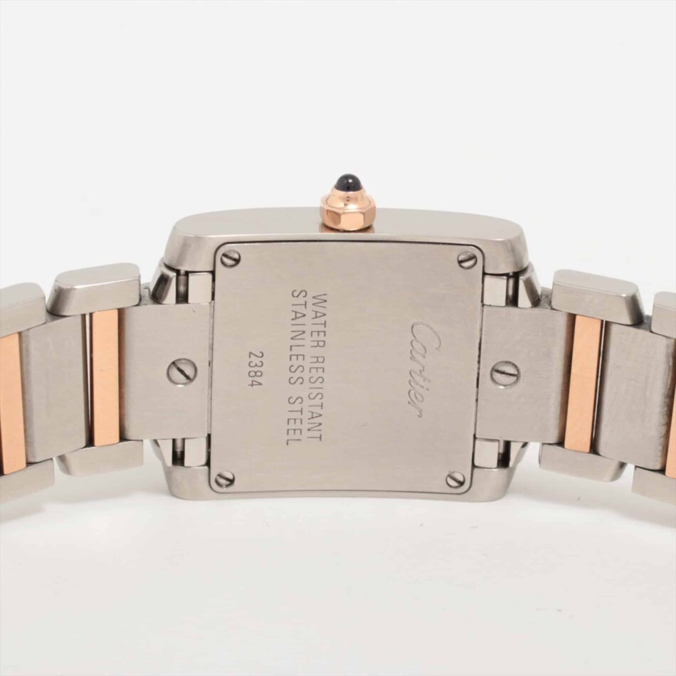 Vintage Cartier Tank Francaise Rose Gold & Mother of Pearl Watch