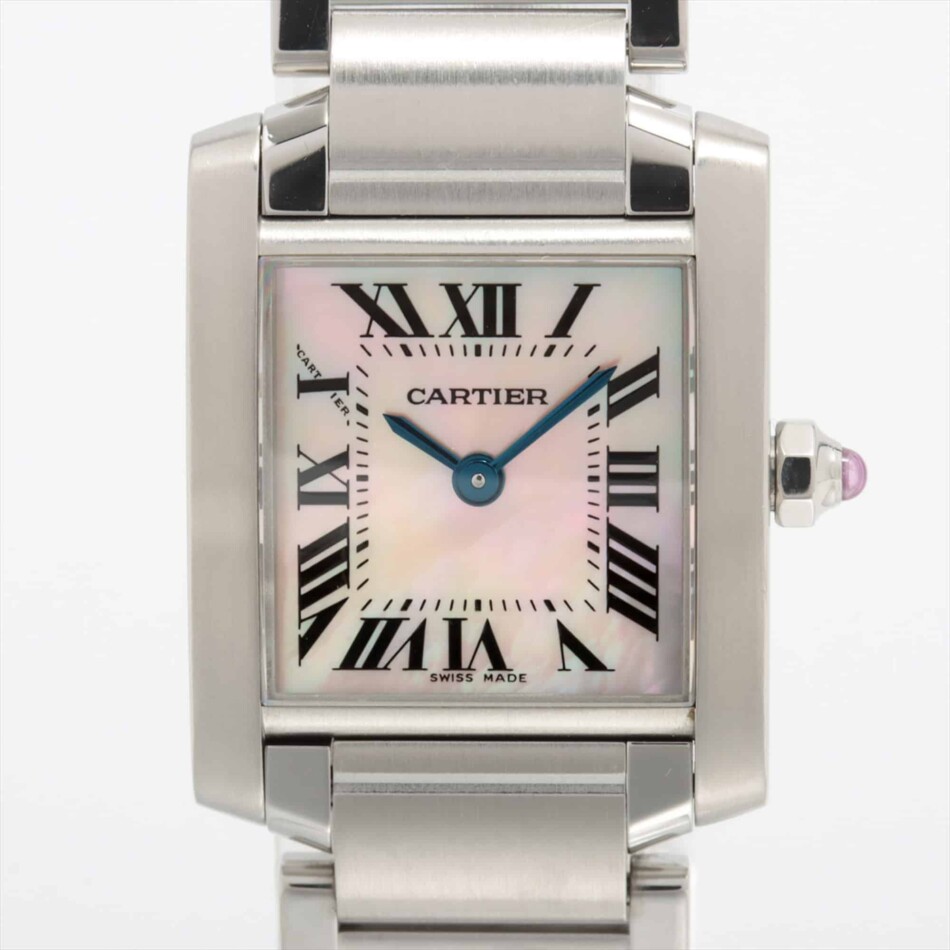 Vintage Cartier Tank Francaise Mother of Pearl Watch