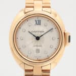 Vintage Cle de Cartier Rose Gold and Diamond Automatic Watch
