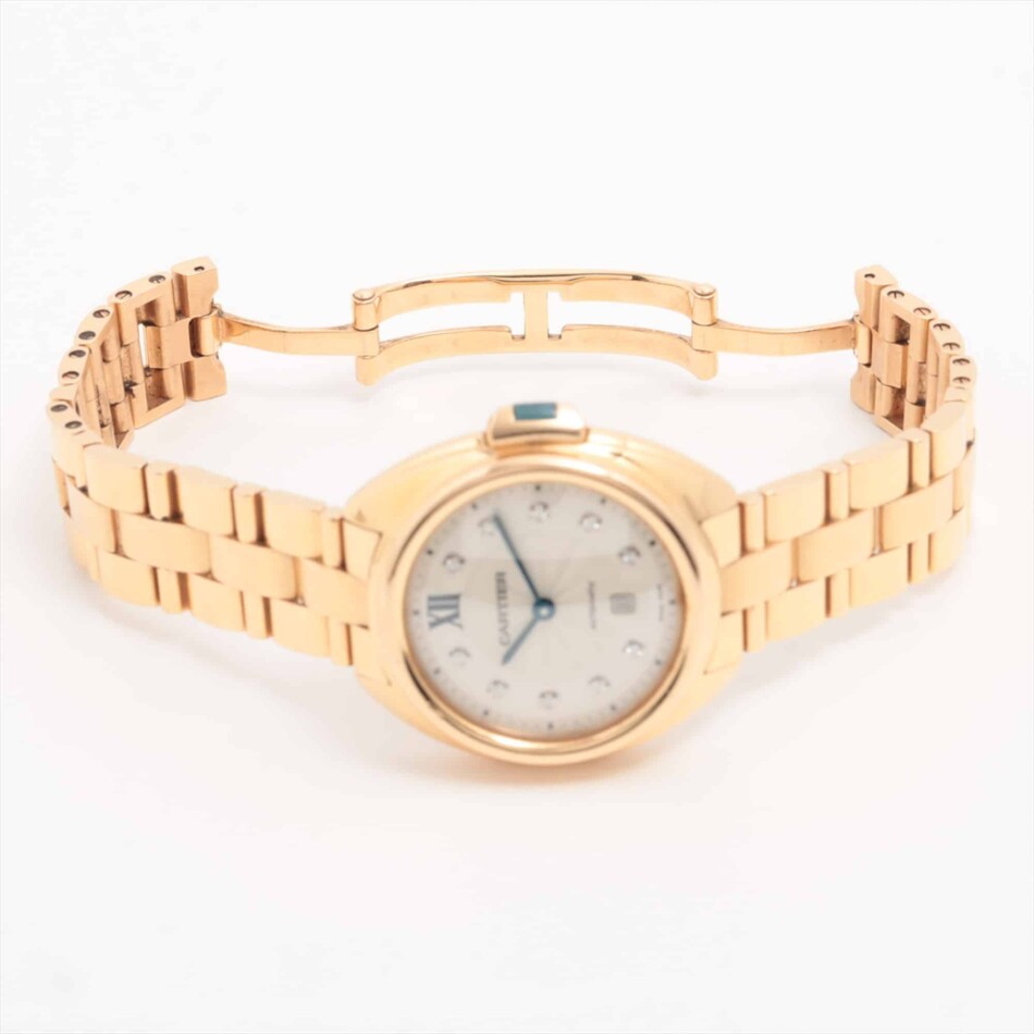 Vintage Cle de Cartier Rose Gold and Diamond Automatic Watch