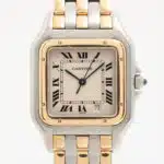 Vintage Cartier Panthere 27mm Gold and Steel Watch with Date