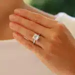 Certified 5.02ct Princess Cut Diamond Ring