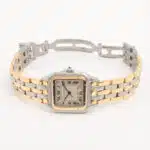 Vintage Cartier Panthere 27mm Gold and Steel Watch with Date
