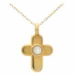 Vintage Van Cleef & Arpels Mother of Pearl Cross Pendant