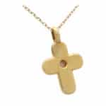 Vintage Van Cleef & Arpels Mother of Pearl Cross Pendant