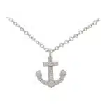 Vintage Tiffany & Co. Diamond Anchor Necklace