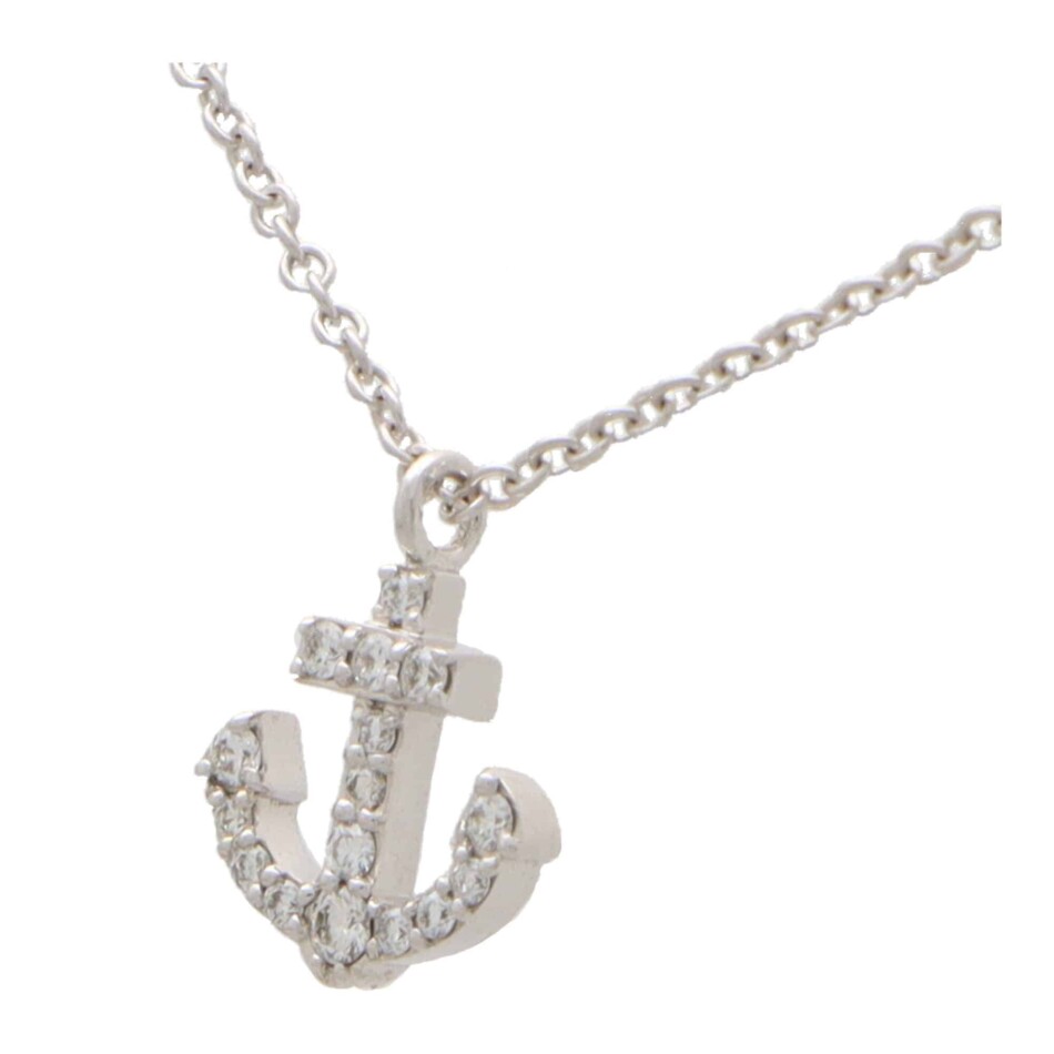 Vintage Tiffany & Co. Diamond Anchor Necklace