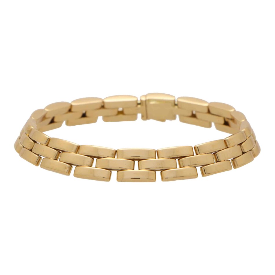 Vintage Cartier Maillon Panthère Three Row Bracelet