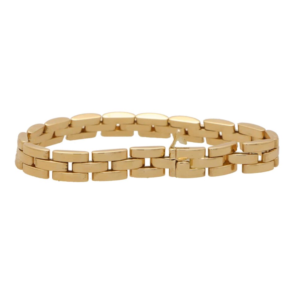 Vintage Cartier Maillon Panthère Three Row Bracelet