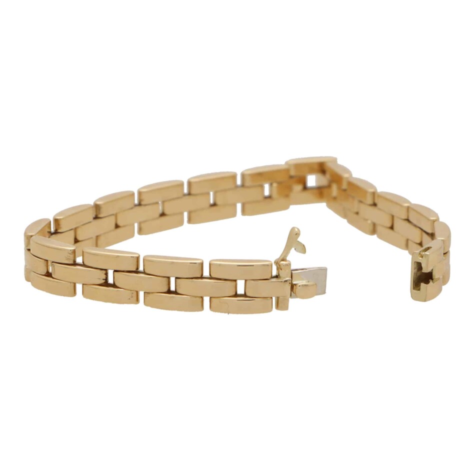Vintage Cartier Maillon Panthère Three Row Bracelet