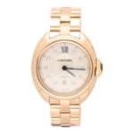Vintage Cle de Cartier Rose Gold and Diamond Automatic Watch