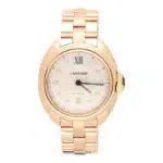 Vintage Cle de Cartier Rose Gold and Diamond Automatic Watch
