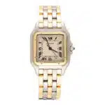 Vintage Cartier Panthere 27mm Gold and Steel Watch with Date